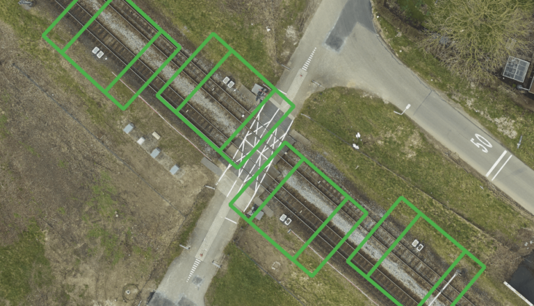 Back on track: locating assets on aerial images
